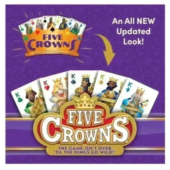 Five Crowns The Five-Suited Rummy Style Card Game 10 Best Game Awards Ages 8+ - Picture 6 of 8